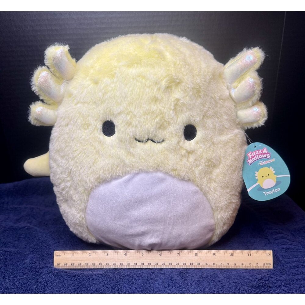 Fuzz A Mallows Treyton Axolotl Plush Stuffed Animal